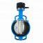 ISO 5211  gearbox Cast Iron Manul worm gear wafer butterfly valve with actuator
