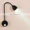 Flower Like No Wiring Wall Lamp With Chrome And Black Colour Hot Welcome Reading Lamp Bed Wall Factory Wall Lamp Designs