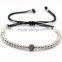 HTB096 2016 fashion men charm bracelet latest products evil eye bracelete