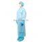 Protection Dental Blue Barber Disposable AAMI level 1 2 3 40 gsm 50g m2  SMS Isolation Surgical Chemotherapy Gowns