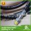 Flexible rubber hydraulic hose with pipe fittings R1/R2