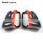 Red Color Trims Carbon Fiber Direct Replacement Mirror Cap for Mercedes W204 W212 W218 W176 W207