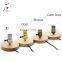 Tonghua Vintage Round Wood Base Reading Table Light E27 Aluminum Lamp Holder Indoor Home Decor Desk Lamp