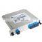 Best selling plug shell v-groove rack mount 1*32 price 1x4 fiber plc sus splitter