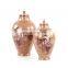 High-end Mideast Luxury Style Decorative Craft Tabletop Ceramic Storage Jar with Lid for Home Decor