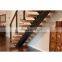 Modern stair floating straight stairs Interior staircases with Wood Tread