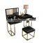 Affordable luxury bedroom furniture golden steel frame dresser