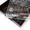 Black Acrylic Serving Tray Plastic Large Vanity Tray Coffee Table Tray with Handles