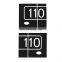 Auto parts 20-21 for Land Rover Defender Rear Door Window [110] Sticker 1 Piece Set Black