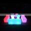 led lighting rental furniture illuminated plastic clear light LED bar seating led plastic party chair white wedding chair