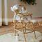 High Quality Rattan Feeding Chair Kids Furniture Retro Boho Child dinning chair Best Price Vietnam Manufacturer Wholesale