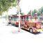 Outdoor commercial fiberglass mall park amusements rides electric trackless train