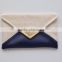 Glitter & Navy Blue Envelope Clutch
