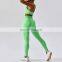 2 Pcs Seamless Cross Backless Sports Bras Sets Custom Logo High Waist Yoga Leggings