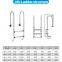 High Quality SS Steel Frame 4-Step Ladder for above Ground Swimming Pool with Non-Slip Plastic Steps