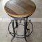 RE-1501 Antique Industrial Recycled Elm Bar Stool                        
                                                Quality Choice