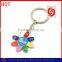 Welcome custom ODM/OEM ROMA metal flower keychain with logo