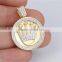 Hottest Popular Mixed Style Metal Coin 925 Sterling Sliver Necklace Pendant