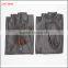 ladies fingerless dark brown fitness leather hand gloves