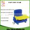 High Quality Quick Folding Portable Light Weight 35Lbs Loading Plastic Khaki Baby Booster Baby Chair