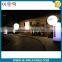Attractive christmas stage show decoration inflatable pillar with led lighting