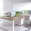 Popular Foshan Furniture Green White Steel Leg Modern Office Workstation(SZ-WS331)