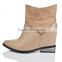 High heel ankle platform boots side zipper inner height ladies wedge boots women designer boots
