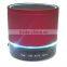 Promotional led light bluetooth speaker,SD card portable speaker with LED ring