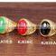 Copper Jewelry Design Green Stone Man Ring 2016 New Agate Ring Quality Choice