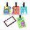 Wholesales Custom Silicone Luggage Tag Debossed Luggage Tag