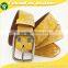 2016 Designer Women Yellow Genuine Raw Leather Belt With Special Craft in Yiwu