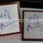 dark wood color cheap Plastic picture photo frame for your art