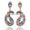 Colorful Indian Earrings,Kundan Studded Ethnic Yet Modern Indian Earrings,Boho Earring,Aztec Earring,Tribal Earring