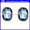 Jewelry Alloy Blue Crystal Single Stone Earring Designs