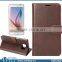 Retro Leather Flip Wallet Case for Galaxy S6,Crazy Horse Pattern for S6 Protective Case