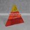 3 colour words print acrylic pyramid triangular paperweight with competitive price