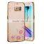 Luxury electroplate frame flowers For samsung galaxy S7