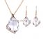 Wholesale Latest Design Fashion Necklaces Women Luxury Statement Diamond Jewelry Set SKJT0561