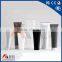 Food package clear transparent PE eco-friendly cosmetic plastic tube with screw cap logo printing