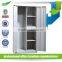 Multi-use double door bedroom metal wardrobe/Indian metal wardrobe design