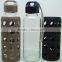 colorful Silica gel sleeve glass water bottle food grade glass