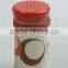 High quality straw braid glass spice jar