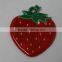 Strawberry shape pvc reflective safety key accessories