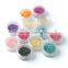 12 Colors Nail Art 3d nail art decorations Powder Crushed Sea Shell glitter Tips