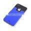 2016 novelty logo printed silicone cell phone cover card holder for smart phone