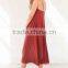2016 Red Sexy Dress for Ladies With Strappy Front Party Midi Dress