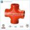 ductile iron reducing cross pipe fitting
