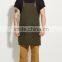 Custom high quality canvas apron leather trim