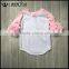 Wholesale Embroidered Ruffle Icing Raglan Tops