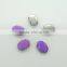 CB oval claw metal setting silver acrylic candy jewel rhinestones DIY fashion decoration craft fitting garment bags accessories